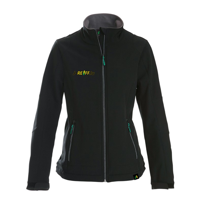 Softshell Jacke mit Logo in schwarz Lady S